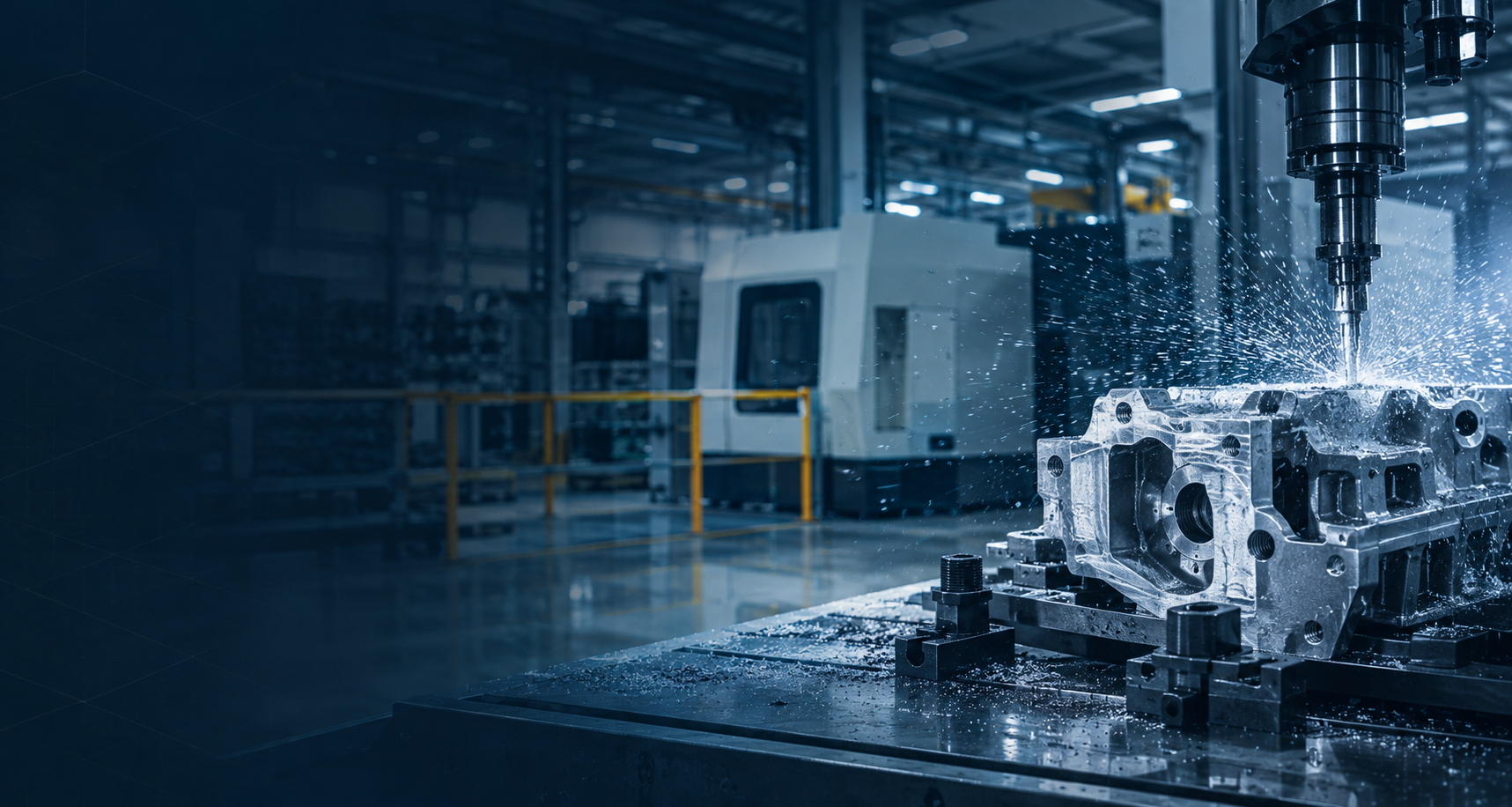 CNC machining industrial component