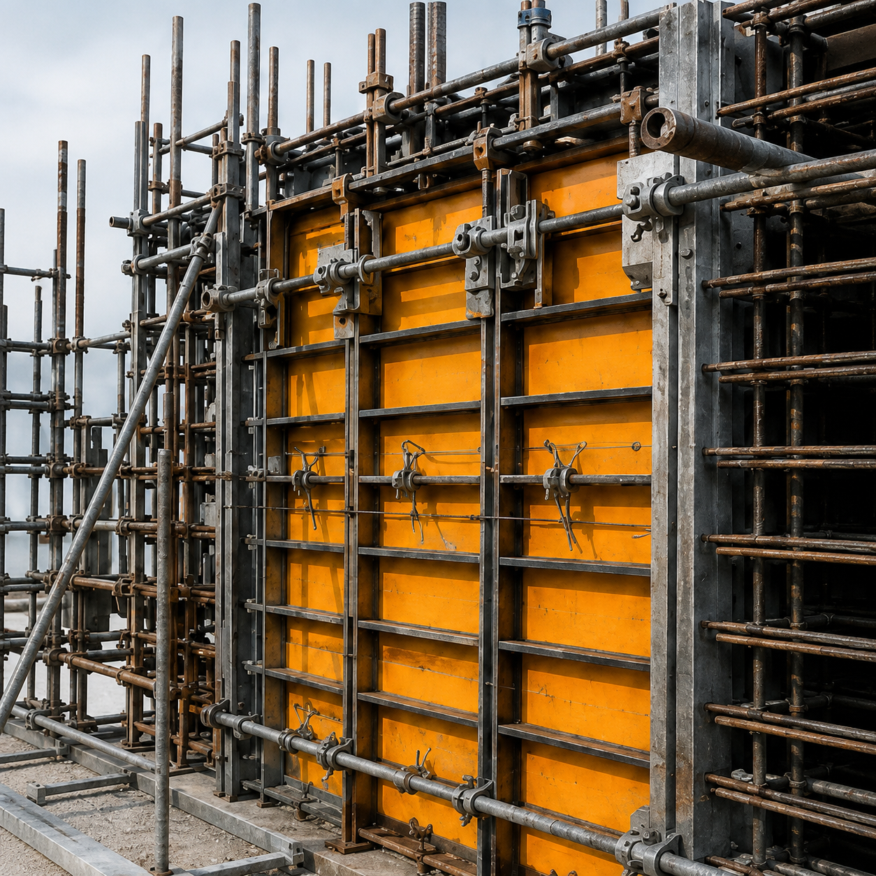 Infrastructure construction casting application
